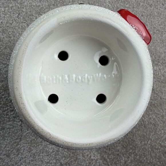 Bath & Body Works 2021 Glitter Happy Snowman Gentle Foaming Soap Holder - Picture 3 of 4